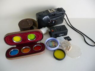 Vintage Photography Accessories Various Lot; Ribbon Filter Set Kenko; Spy Camera