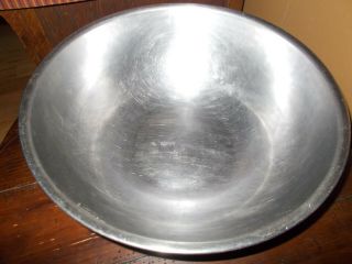 Vintage Guc Large (16 ") Metal Mixing,  Popcorn Bowl Stainless Steel