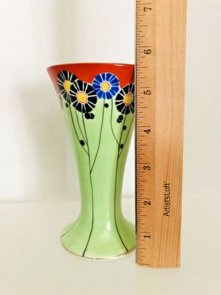 Vintage NORITAKE M Morimura Hand Painted Vase Art Deco Flowers Made in Japan 7