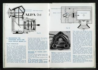 ALPA REFLEX 9 - D & 9 - F INSTRUCTION BOOKLET,  WITH POSTER 2