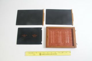 Vintage 5x7 Wood Dry Plate Holder - Eastman