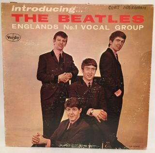 Vintage Vee Jay Records Introducing The Beatles Vjlp 1062 Record Album
