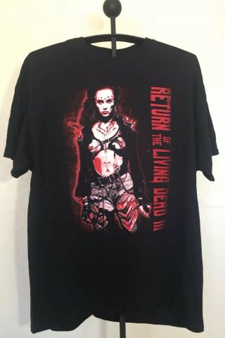 Vtg Return Of The Living Dead 3 ‘julie Walker’ Shirt Sz Xl Horror Zombie