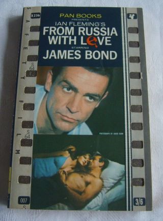 James Bond.  From Russia With Love By Ian Fleming.  Paperback 1963.  Pan Books X