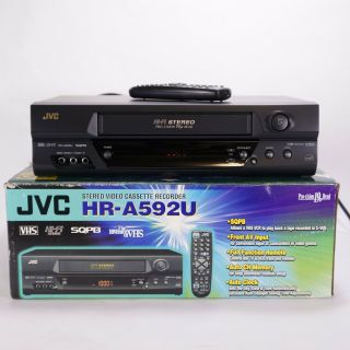 Jvc Hr - A592u 4 - Head Hi - Fi Vcr Stereo Player Vhs Recorder