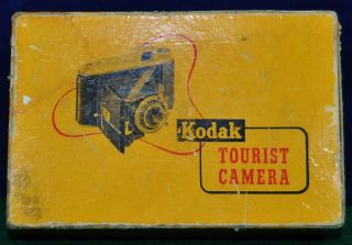 Vintage Kodak Tourist Camera Empty Box W/instructions