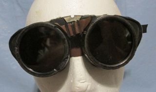 Vintage Steampunk Safety Welders Aviator Motorcycle Glasses Mad Max Goth Props