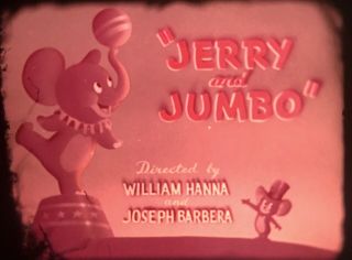 Tom And Jerry 16mm film “Jerry And Jumbo ” 1951 Vintage Cartoon 3