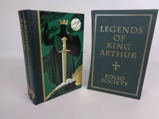 Folio Society Legends Of King Arthur - 3 Vols - Arthur,  Tristan,  The Holy Grail 2001
