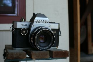 Vintage Ricoh 126c Flex Tls 126 Film Camera With Half Case