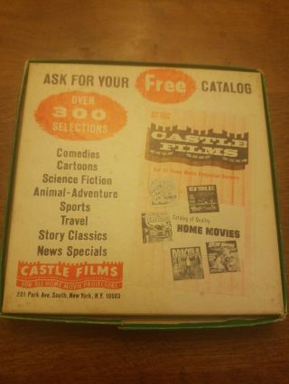 VINTAGE 8mm film THE WHALE THAT BECAME A STAR CASTLE FILMS BLACK AND WHITE 3