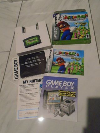 Vintage Gameboy Advance Game Mario Golf Advance Tour w box 4