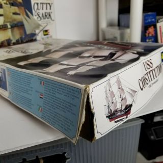 Vintage 1979 Revell Cutty Sark and USS Constitution models. 6