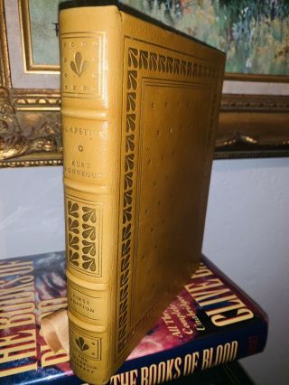 Signed - Slapstick - Kurt Vonnegut Franklin Library Leather First Edition Society