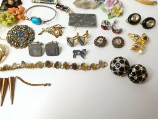 Vintage Mixed Costume retro Jewellery Jewelry beads Joblot Brooches Necklaces 70 7