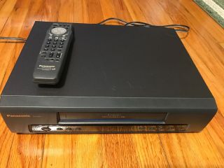 Panasonic Pv - 7400 Vcr Vhs Player Great Picture Fast Ship W/remote