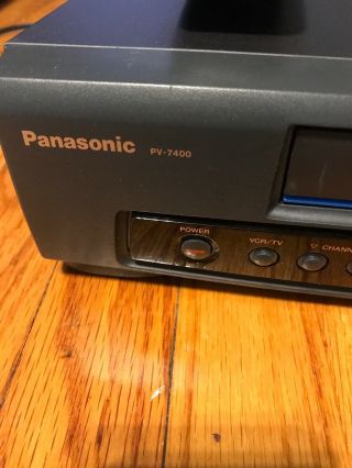 PANASONIC PV - 7400 VCR VHS PLAYER GREAT PICTURE FAST SHIP W/REMOTE 2
