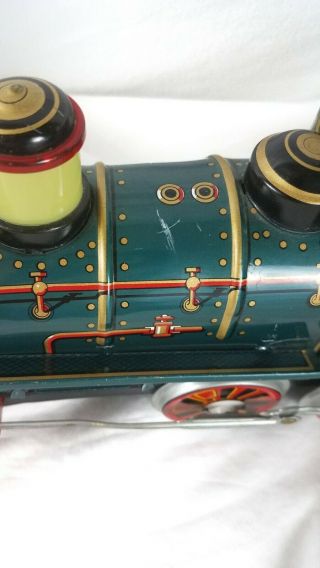 Vintage 1960 ' s Modern Toys Tin Toy Train Locomotive Japan Battery Operated 6