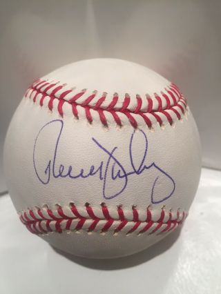 Mets Ron Darling Signed Vintage Official National League Baseball W/coa Steiner