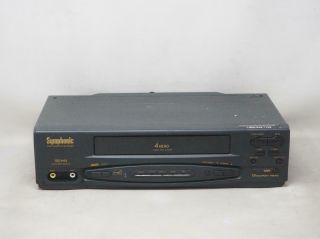 SYMPHONIC SL240B VCR VHS Player/Recorder Remote Great 3