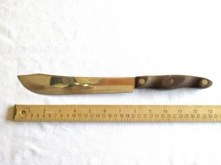 Dull Nicked Vintage 22 Cutco Chef Butcher Knife Classic Brown Handle