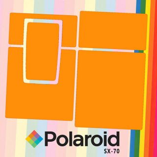 Polaroid Sx - 70 Vinyl Cover Skin - Glossy Orange Color
