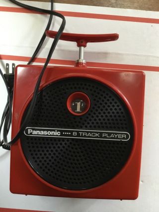 Panasonic 8 Track Tape Player Red Dynamite Plunger Rq - 830s