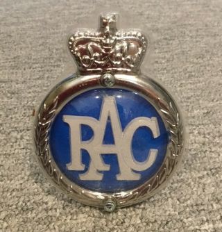 Vintage Rac Royal Automobile Club Domed Car Grille Emblem Badge & Fixings