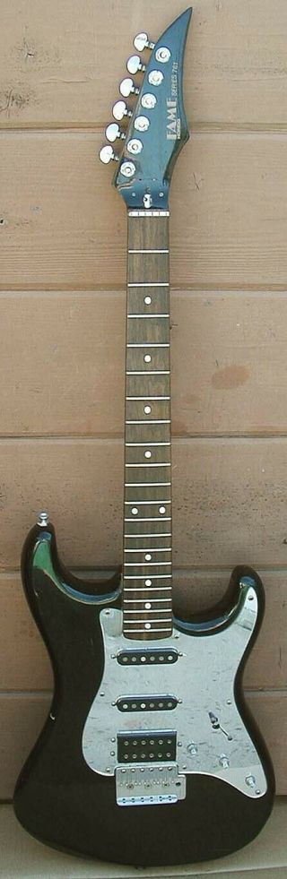 Vtg.  Hondo Fame Series 761 Strat Style Electric Guitar Parts Or Restore Project