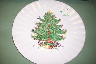 Vintage Blue Ridge Potteries 10.  5 Inch Christmas Tree Plate