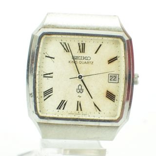 Vintage Seiko King Quartz Date Watch Jdm 5855 - 5000 B912/63.  2