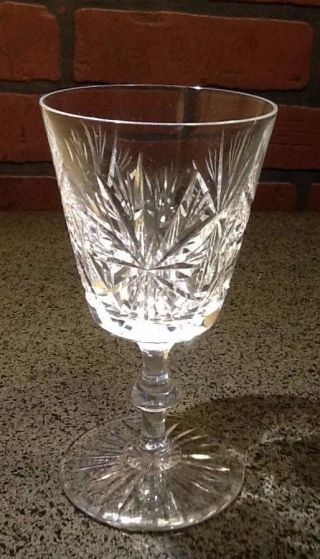 Star Of Edinburgh Scotland Crystal Sherry Glass 5 1/4 " Vintage