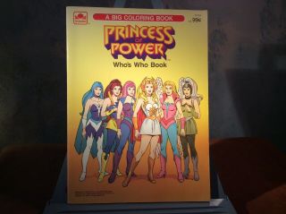 She - Ra Princess Of Power Golden Coloring Book Vintage 1985 “who’s Who Book”