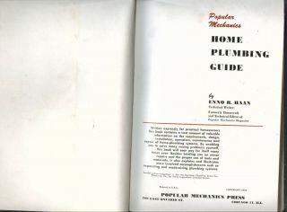 Home Plumbing Guide - Popular Mechanics (1957 Vintage Hardcover) 5