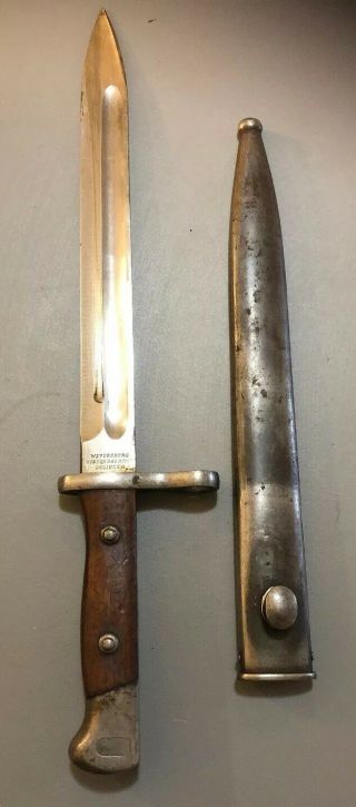 Vintage Weyersberg Kirschbaum & Solingen Bayonet L2632 10” Blade 1800’s