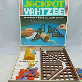 Vintage Jackpot Yahtzee Family Game Lowe E2000 1980 