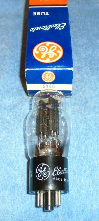 1 Nos General Electric 5y4 - G Radio Vacuum Tube 1955 Vintage Full Wave Rectifier