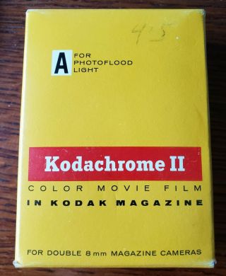 Kodak Kodachrome Ii 2 Color Movie Film Photoflood Light Exp.  1966 - 8mm