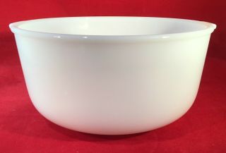 Large Vintage Milk Glass Sunbeam Mixmaster Replacement 19cj Glasbake Mixer Bowl