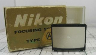 Nikon F Interchangeable Focusing Screen Type A Split Image For F And F2
