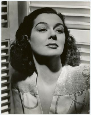 Vintage 40s George Hurrell Hollywood Regency Glamour Photograph Rosalind Russell