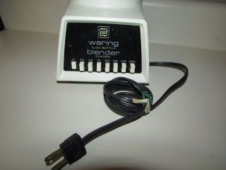 Vintage Waring 7 Speed Blender Solid State White Model 1129 Clover Leaf EUC 2