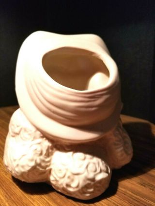 Vintage HULL Pottery Pink POODLE Head Vase,  planter 1955 USA 38 3