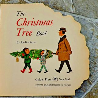 VINTAGE 1966 Golden Press Child ' s Illustrated Shape Book THE CHRISTMAS TREE BOOK 2