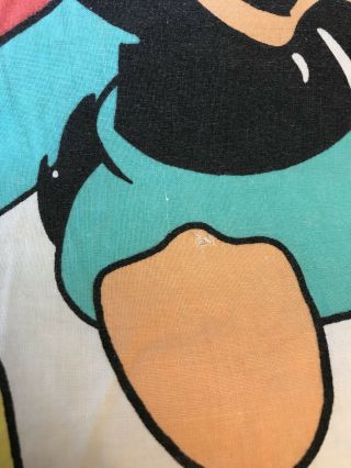 Vtg Baby Looney Tunes Crib Quilt Comforter Blanket 90 ' s Nostalgic Cover Bugs 3