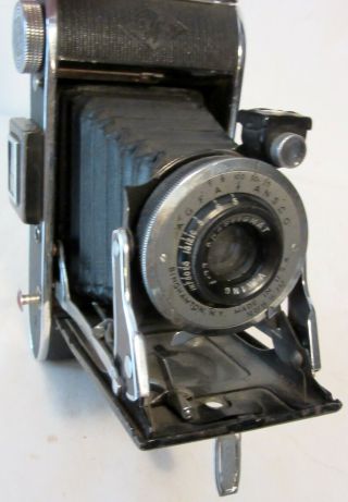 Agfa Ansco Folding Bellows Camera 75mm Lens & F 7.  7