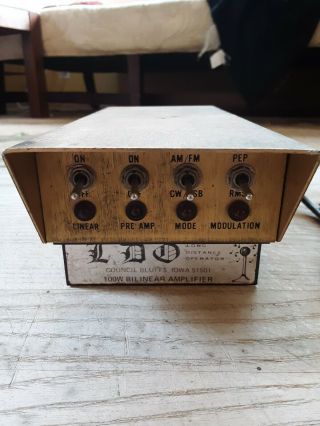 Vintage Ldo Long Distance Amplifier 100w Biliniar Amplifier Grandpas Stash