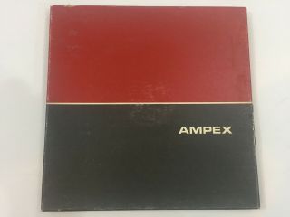 Four Ampex 10.  5 Inch Reel To Reel Aluminum Reels And Tape Boxes