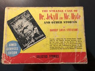 Vintage Armed Services Edition Book Wwll - Strange Case Of Dr.  Jekyll & Mr.  Hyde