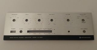 Vintage Kenwood Ka - 4002 Amplifier Parts Face Plate Front Panel